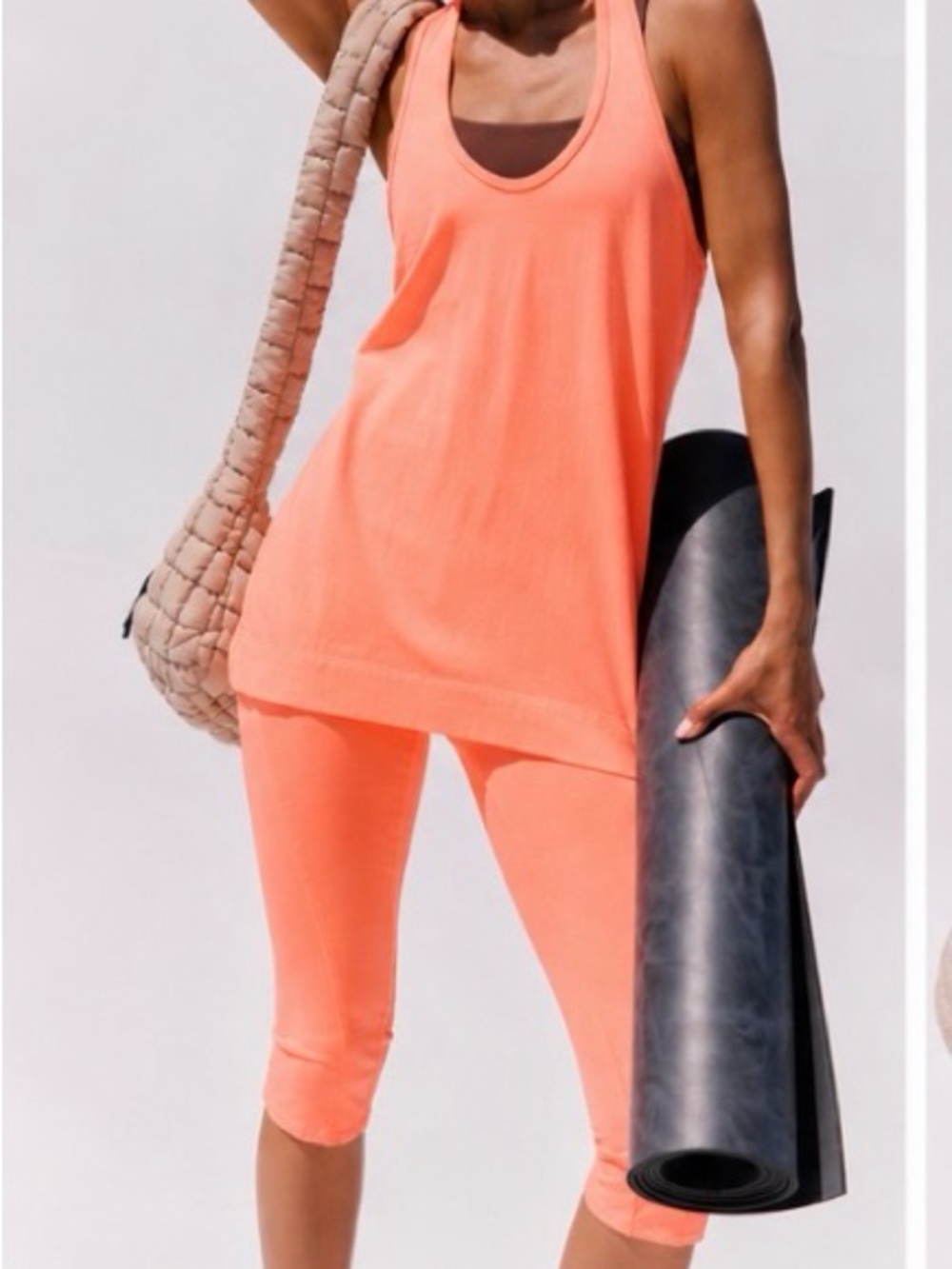 FP Movement Free People Hot Shot Bare It All Set Coral Peach XS - Picture 2 of 6